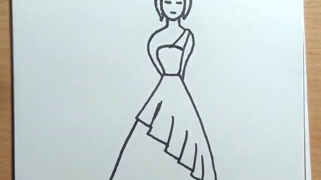 Как нарисовать девушку в красном платье смотреть онлайн