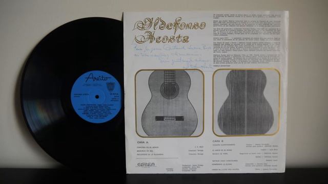 Ildefonso Acosta- Areito LD-3778 Cubano Guitarrista Clásica Cuban Guitar
