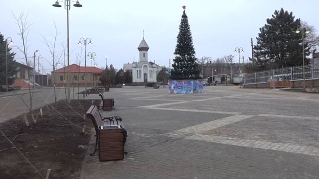 Реконструкция площади Майдан в Белой Калитве, 3.01.21. смотреть онлайн