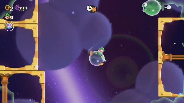 Hidden Level: Bloomps of the Desert Skies: All Purple Coins, 100% Walkthrough!! *Super Mario Wonder смотреть онлайн