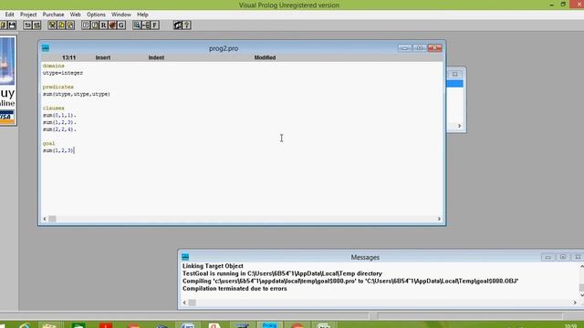 Урок 2. Простая программа на Visual Prolog смотреть онлайн