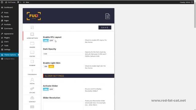 RTL support in Full Frame WordPress Theme смотреть онлайн