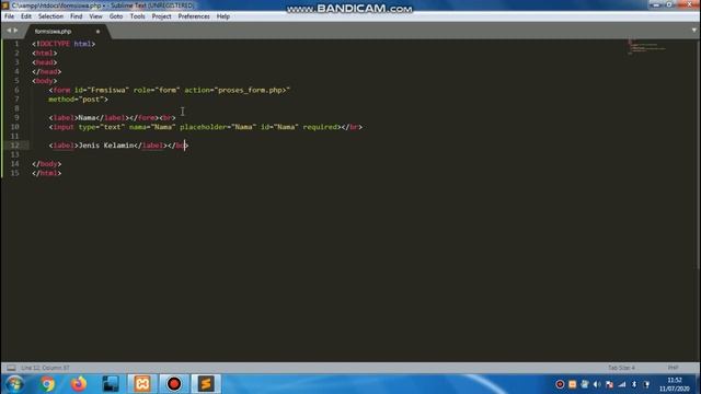 Tutorial Sederhana Membuat Form смотреть онлайн