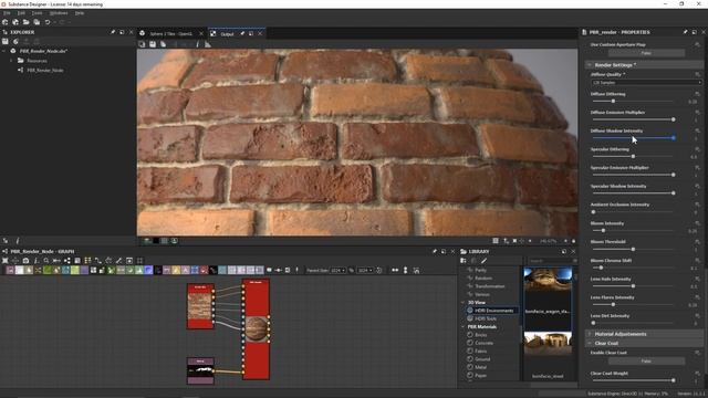 Material Renders with PBR Render Node in Substance Designer смотреть онлайн