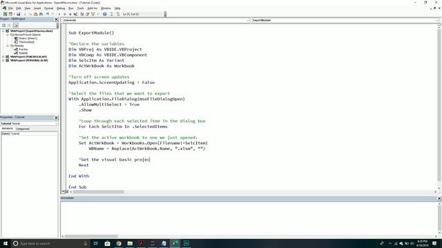 How to Export Macros Using VBA смотреть онлайн