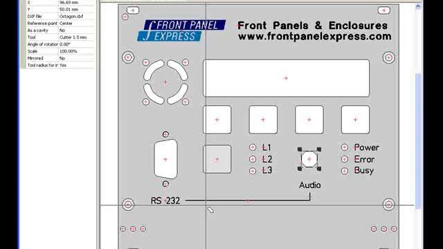 How to Create a Non-Standard Shaped Hole or Cavity using DXF Imports - Front Panel Designer Softwar смотреть онлайн