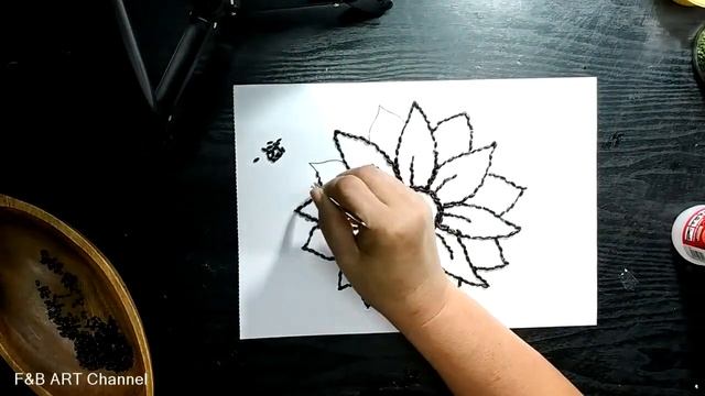 DIY Easy Craft Art！【Sun Flower】★Sago Pearl | Seed Art Ideas for Kids! ★Time Lapse Art смотреть онлайн