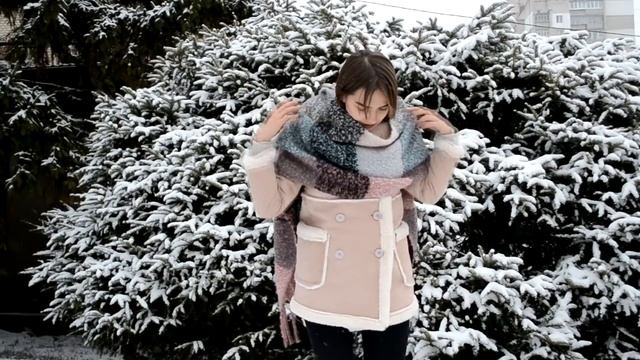 Как носить шарф плед от Platok.net.ua смотреть онлайн