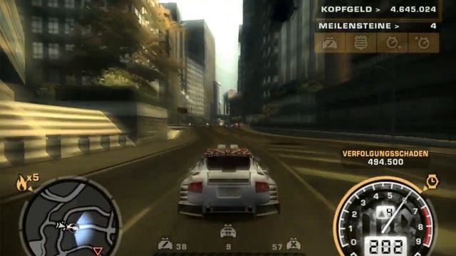 NFS Most Wanted 05 - Audi TT 30 min chase смотреть онлайн