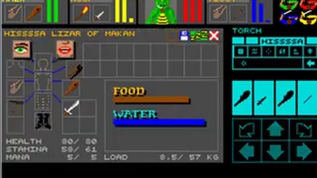 Retro gaming Dungeon Master 1989 PC game смотреть онлайн