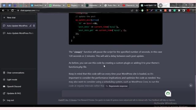 How ChatGPT Made Me WordPress Custom Plugin | Auto Update WordPress Post - Resourceful Dev смотреть онлайн
