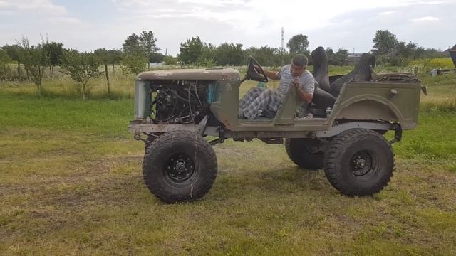 Газ 69 с двигателем МБ ОМ 617 смотреть онлайн