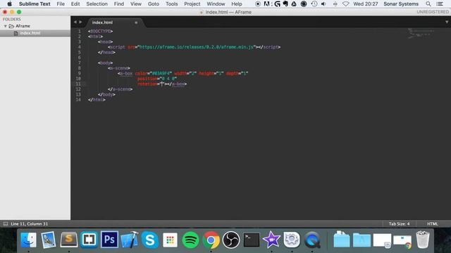 A-Frame WebVR Tutorial 3 - Transformations смотреть онлайн