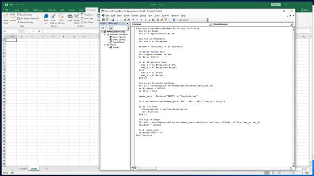 A cell formula to create barcode in Excel смотреть онлайн