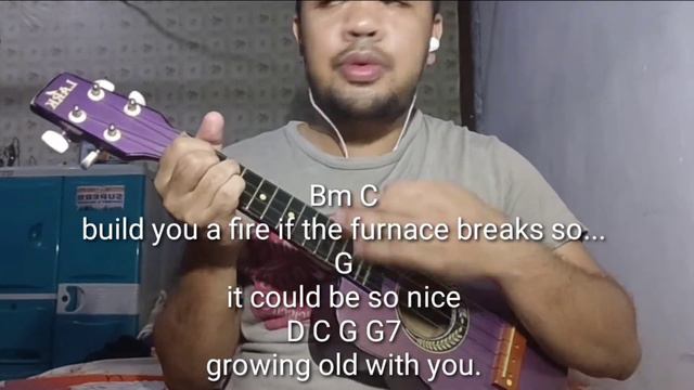 Grow Old With You w/ Lyrics and Chords (Ukulele) смотреть онлайн