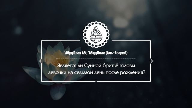 Является ли Сунной бритьё головы девочки на седьмой день после рождения? смотреть онлайн
