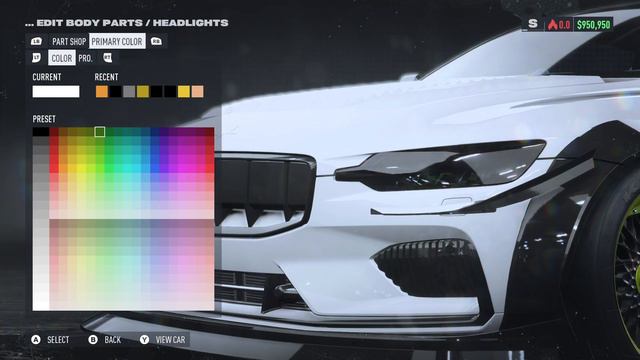 How To Change Headlight Color In NFS Unbound #needforspeed