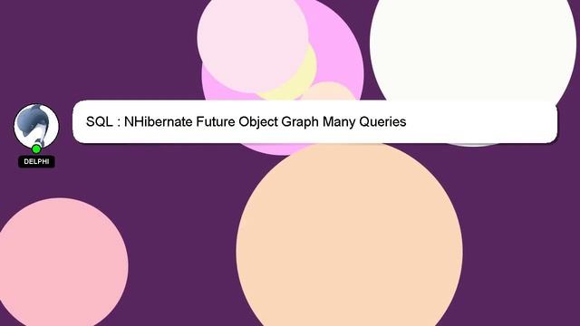 SQL : NHibernate Future Object Graph Many Queries смотреть онлайн