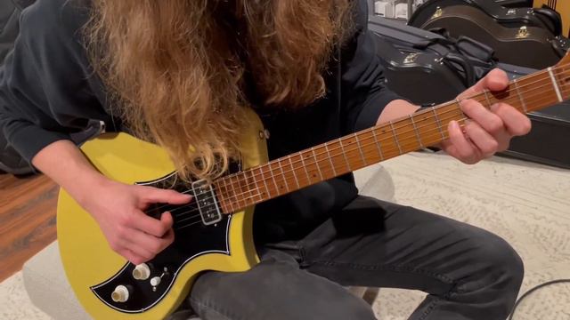 Kauer Korona Roasted Pine Body Guitar w/ TV Jones T-Armond & Lollar Special T - Tapioca Translucent смотреть онлайн