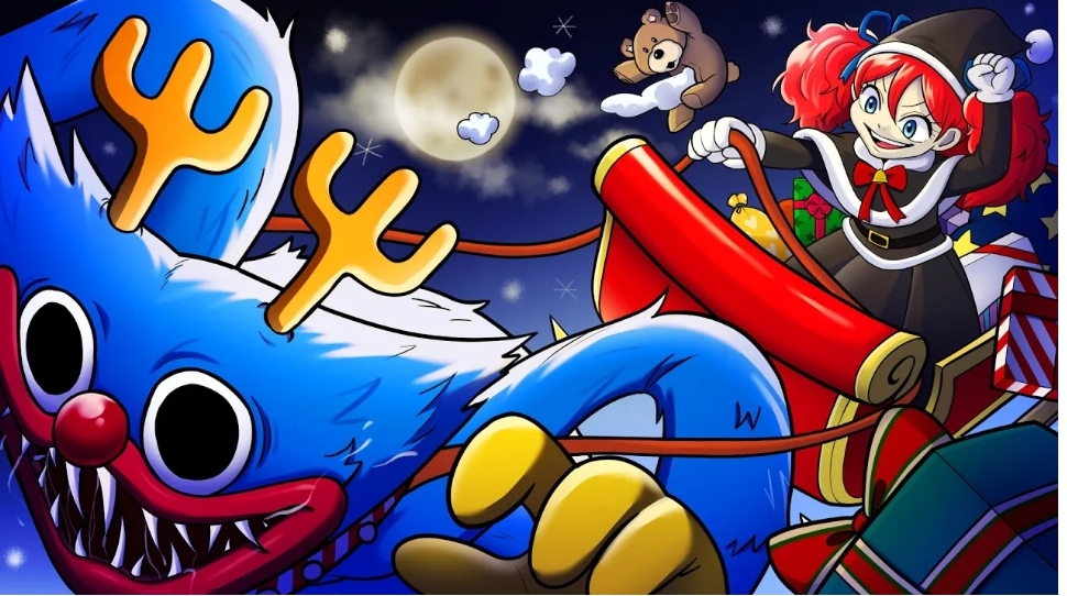Poppy Christmas - Poppy Playtime Animation (Black Christmas) смотреть онлайн
