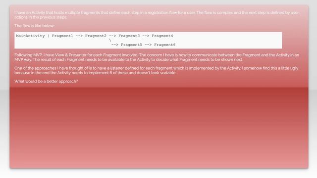 Android MVP : One Activity with Multiple Fragments смотреть онлайн