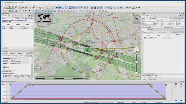 LittleNavMap - подробное руководство по созданию плана полёта, выбору полосы и схем захода/выхода