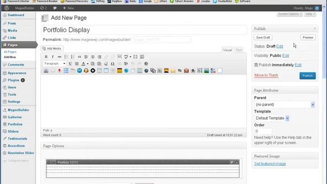 Magee Wordpress Theme Porfolio List Page Builder смотреть онлайн