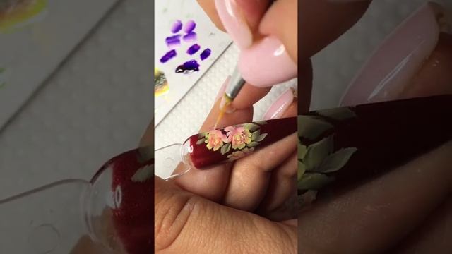 Скоростная китайская роспись. Осенняя тема . Дизайн плоской кистью. Учимся рисовать китайку смотреть онлайн