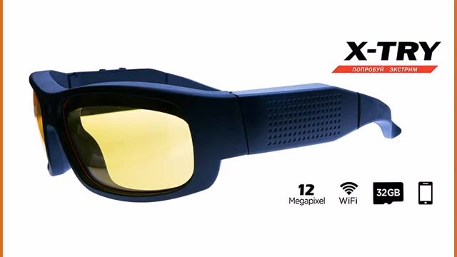 Цифровая камера очки X-TRY XTG300Y HD 1080p WiFi (желтые линзы) смотреть онлайн