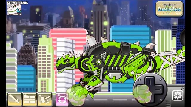 Dinosaur Digger + Dino Robot Corps - Stegosaur/Euoplocephalus/Apatosaurus/Scutellosaurus/Blade Steg смотреть онлайн
