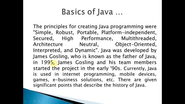 Java Programming (History of Java) смотреть онлайн