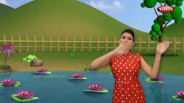 Lotus Flower Song With Actions | Flower Rhymes For Babies | Learn Flowers For Kids | Toddlers Songs смотреть онлайн