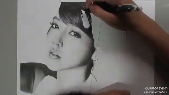 Park Soyeon (T-Ara) - Graphite Pencil Drawing смотреть онлайн