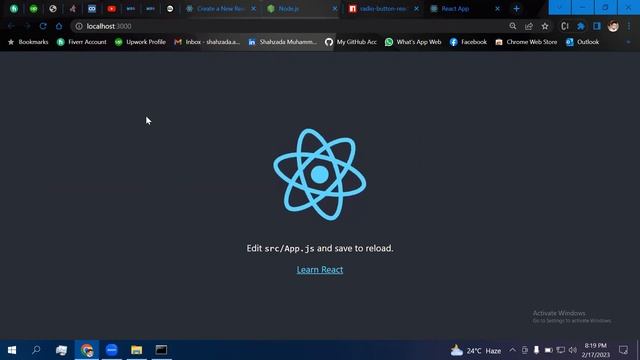 How to install React environment in windows. Prerequisites of React, Hello world app using React CL смотреть онлайн