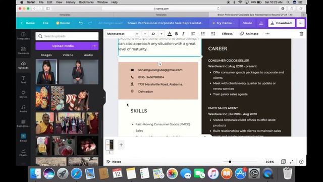 How To Make Free /Elegant Professional Resume (Canva)?#canvatutorial #canvatemplates #graphicdesign смотреть онлайн