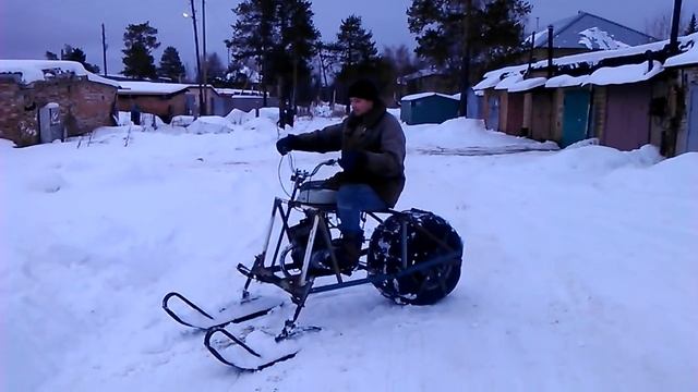 Самодельный снегоход смотреть онлайн