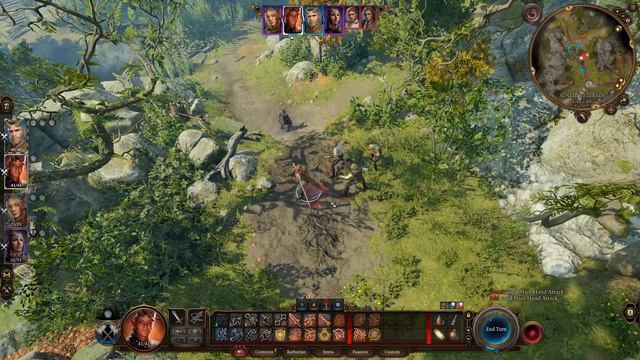 Baldur's Gate 3 quick little battle while entering Auntie Ethel's Bog (AoE cleave and moon beam) смотреть онлайн