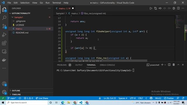 Learning to work with git part 2 with a mini project | Programming Fundamentals Part 2 Video 5 смотреть онлайн