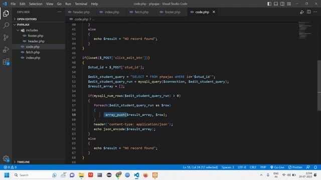 PHP AJAX CRUD-4 : How to Edit Single User data in modal using AJAX In PHP смотреть онлайн