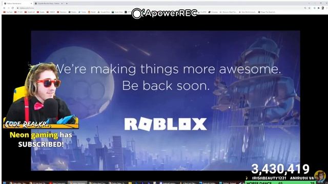 KreekCraft Checking Roblox To See The "We're Making Things More Awesome. Be Back Soon" Pop Up смотреть онлайн