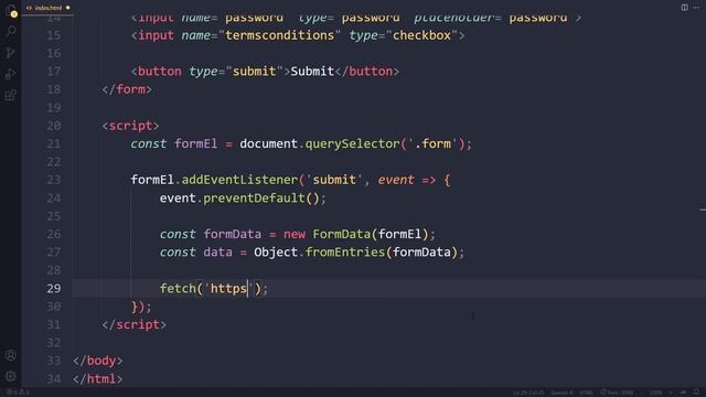 POST Form Data as JSON with Fetch API in JavaScript смотреть онлайн
