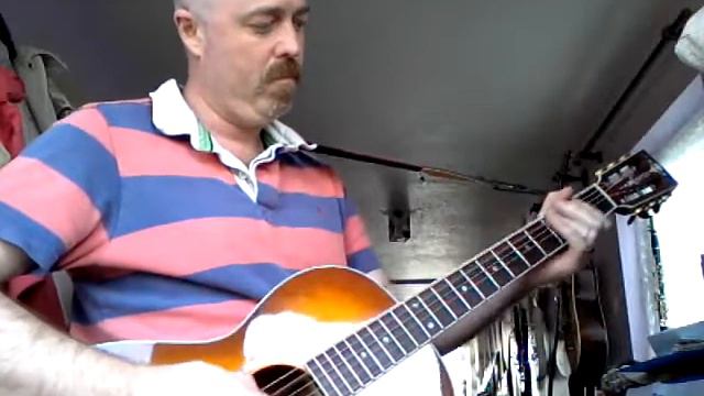 Slide guitar on a Crafter parlour смотреть онлайн