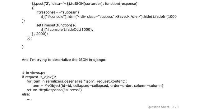 Django : Deserializing JSON in Django смотреть онлайн