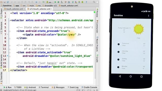 Activated List Item Style - Developing Android Apps смотреть онлайн