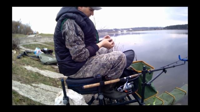 Яченское водохранилище, рыбалка на фидер в середине апреля смотреть онлайн