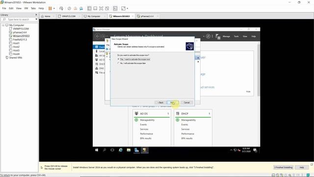 Windows Server 2016 DC, DNS, DHCP, Installation and Configuration, My Virtualization Project Part 3 смотреть онлайн