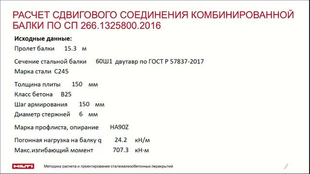 Методика расчета и проектирования сталежелезобетонных перекрытий смотреть онлайн