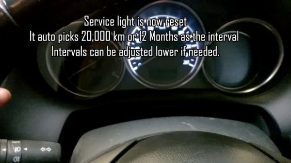Mazda 6 Schedule Maintenance Due Light Reset - How To