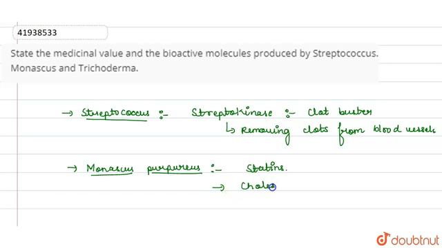 State the medicinal value and the bioactive molecules produced by Streptococcus. смотреть онлайн