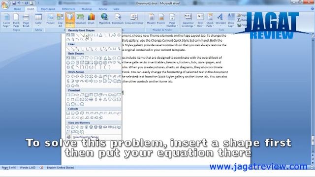 Microsoft Word 2007 - Insert Equation смотреть онлайн